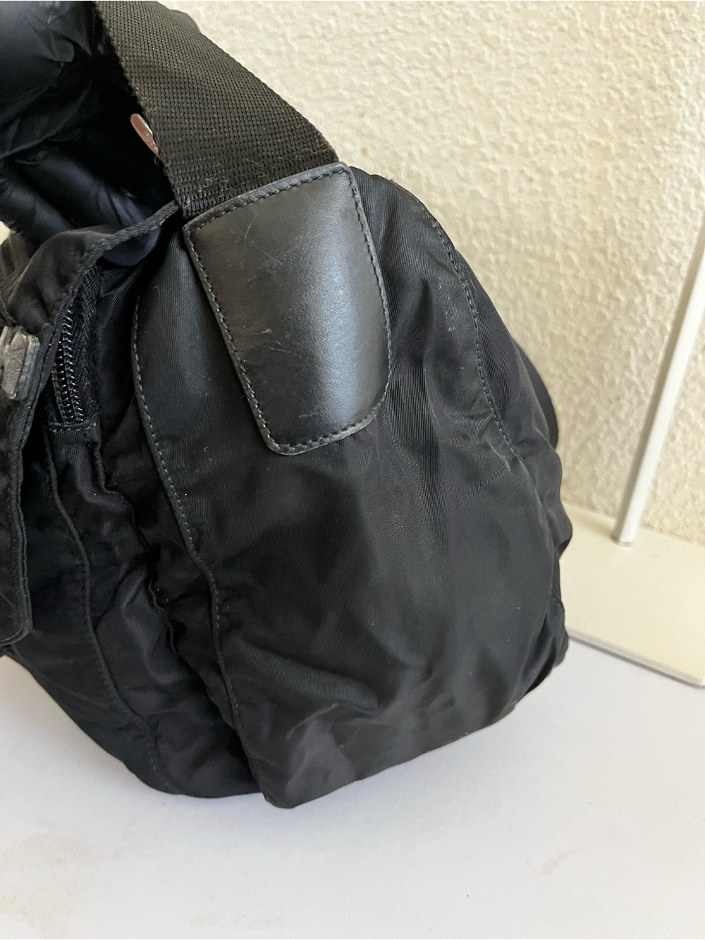 Prada black nylon messenger bag - Picture 5 of 12